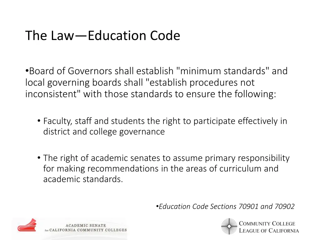 the law education code