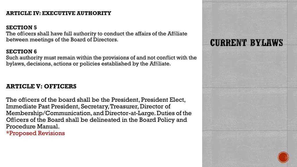 article iv executive authority 2