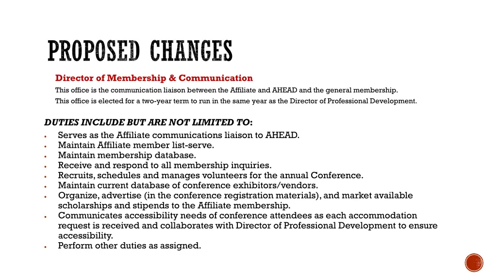 proposed changes 1