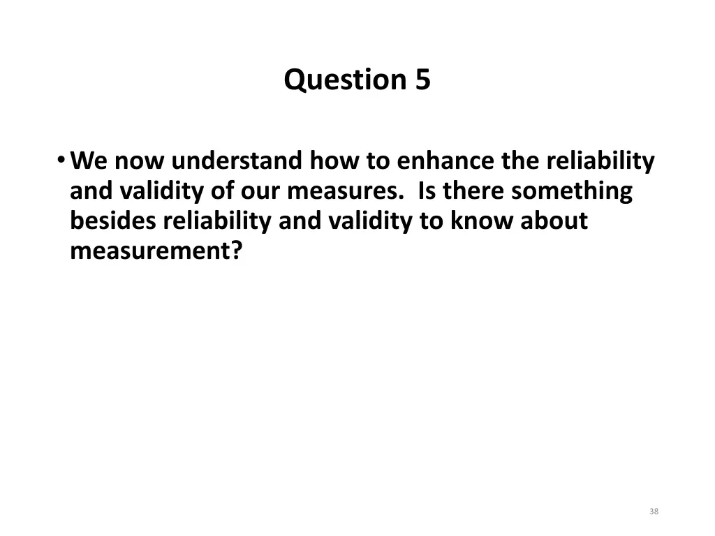 question 5