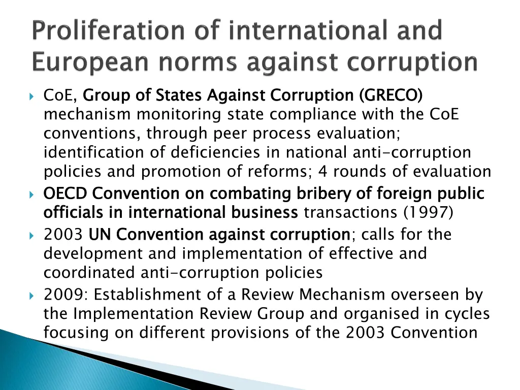 coe group of states against corruption greco