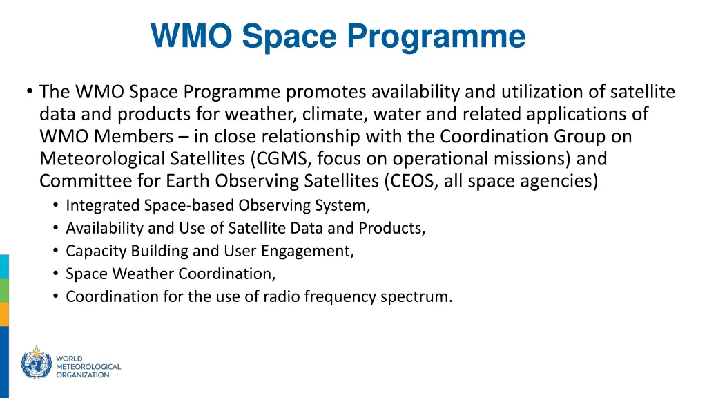 wmo space programme