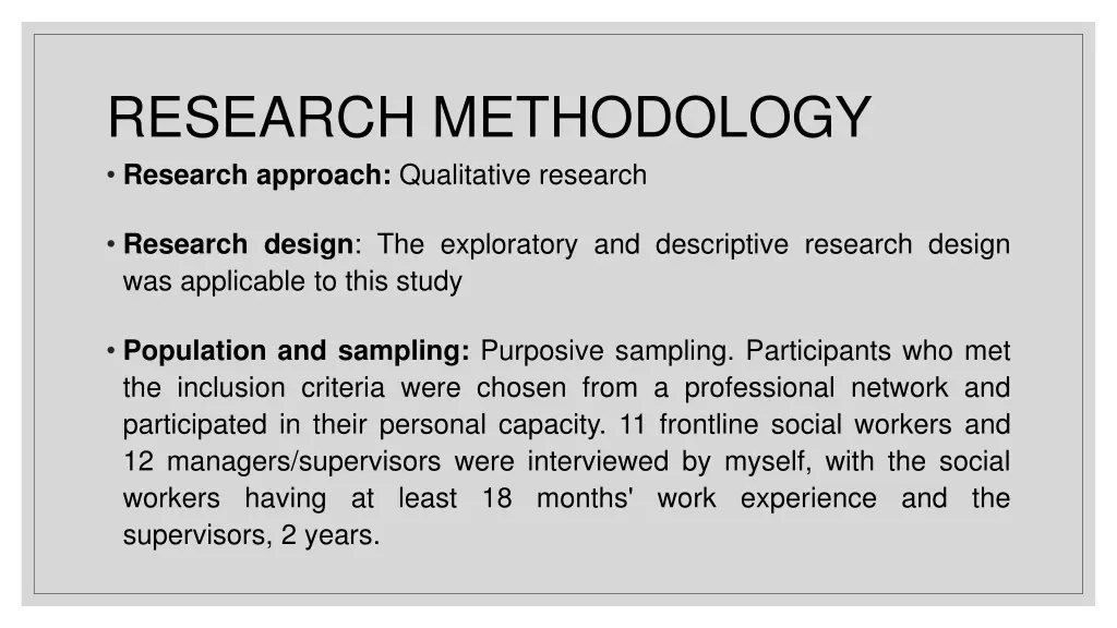 research methodology research approach