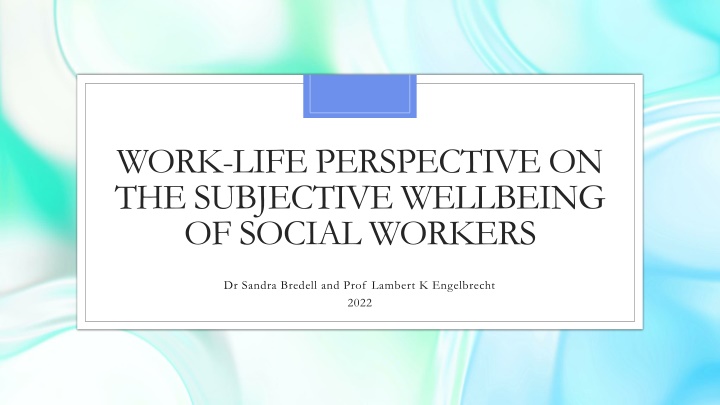 work life perspective on the subjective wellbeing