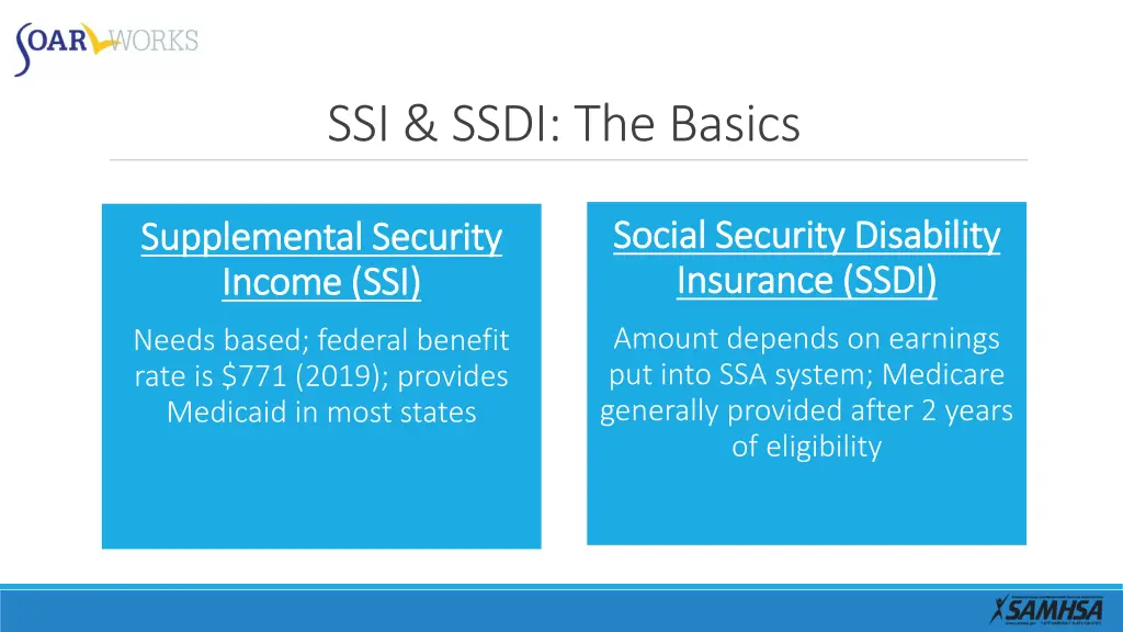 ssi ssdi the basics