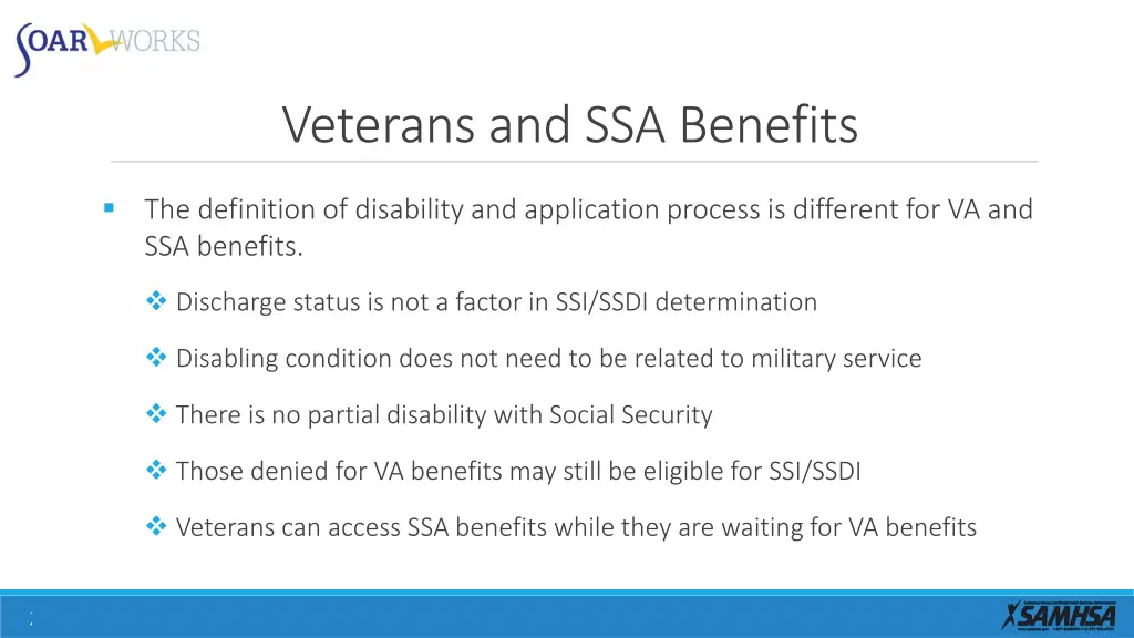 veterans and ssa benefits