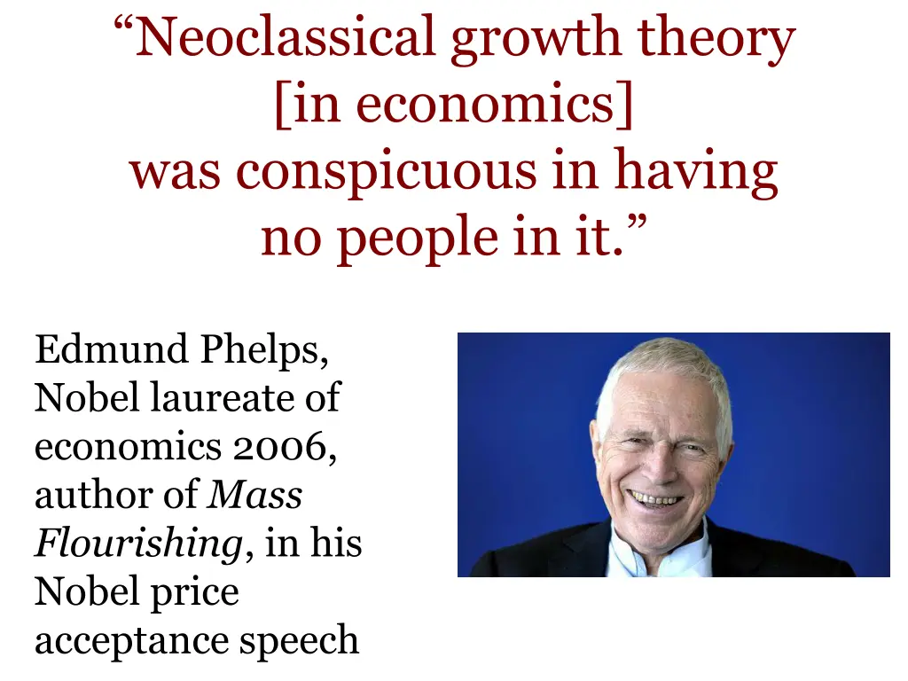 neoclassical growth theory in economics