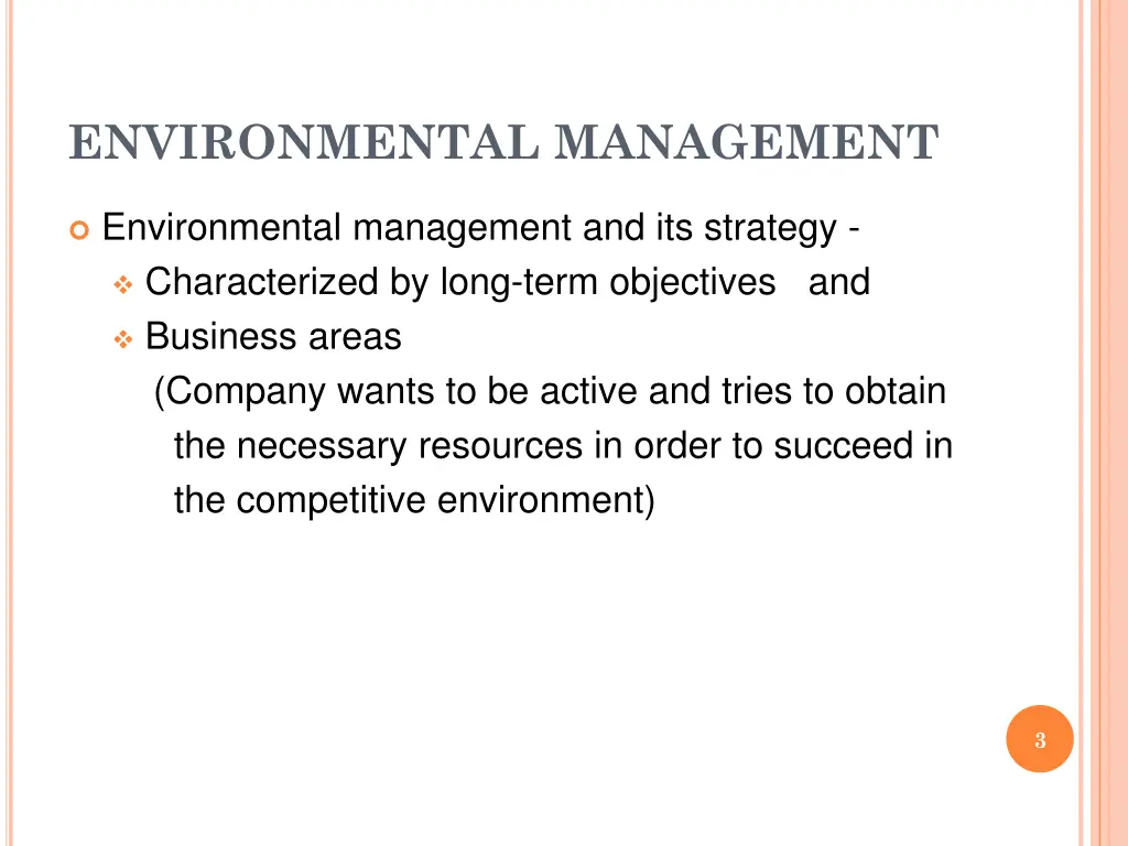 environmental management