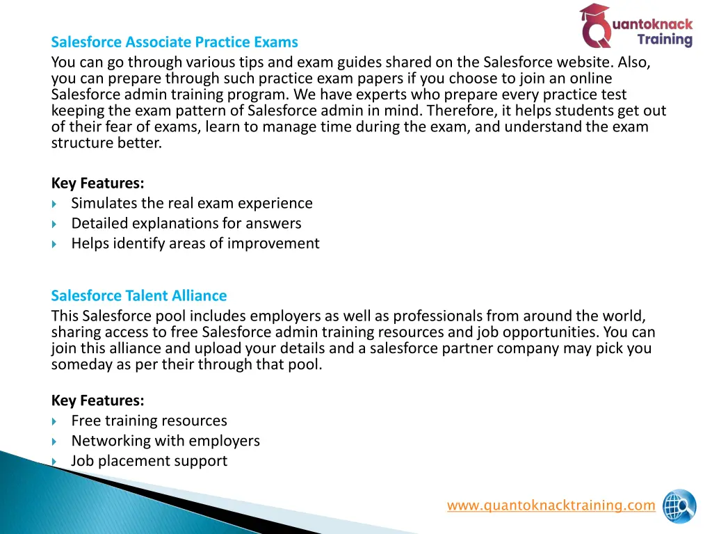 salesforce associate practice exams