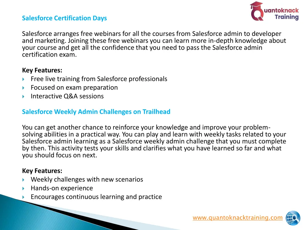 salesforce certification days