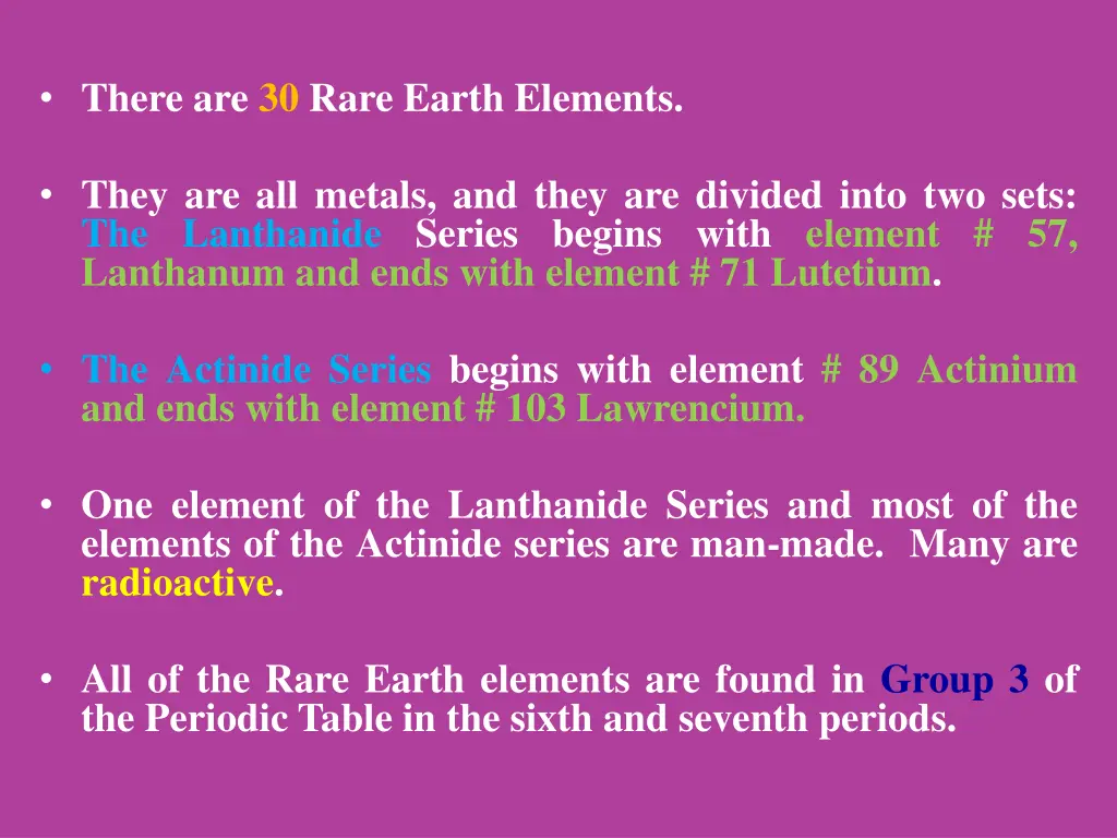 there are 30 rare earth elements they