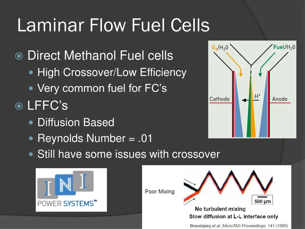 laminar flow fuel cells