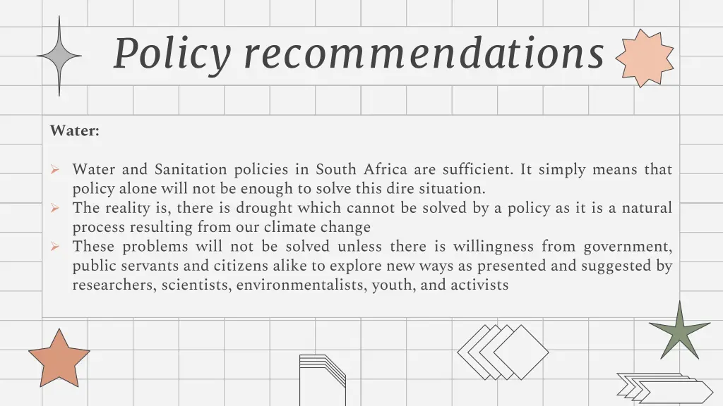 policy recommendations