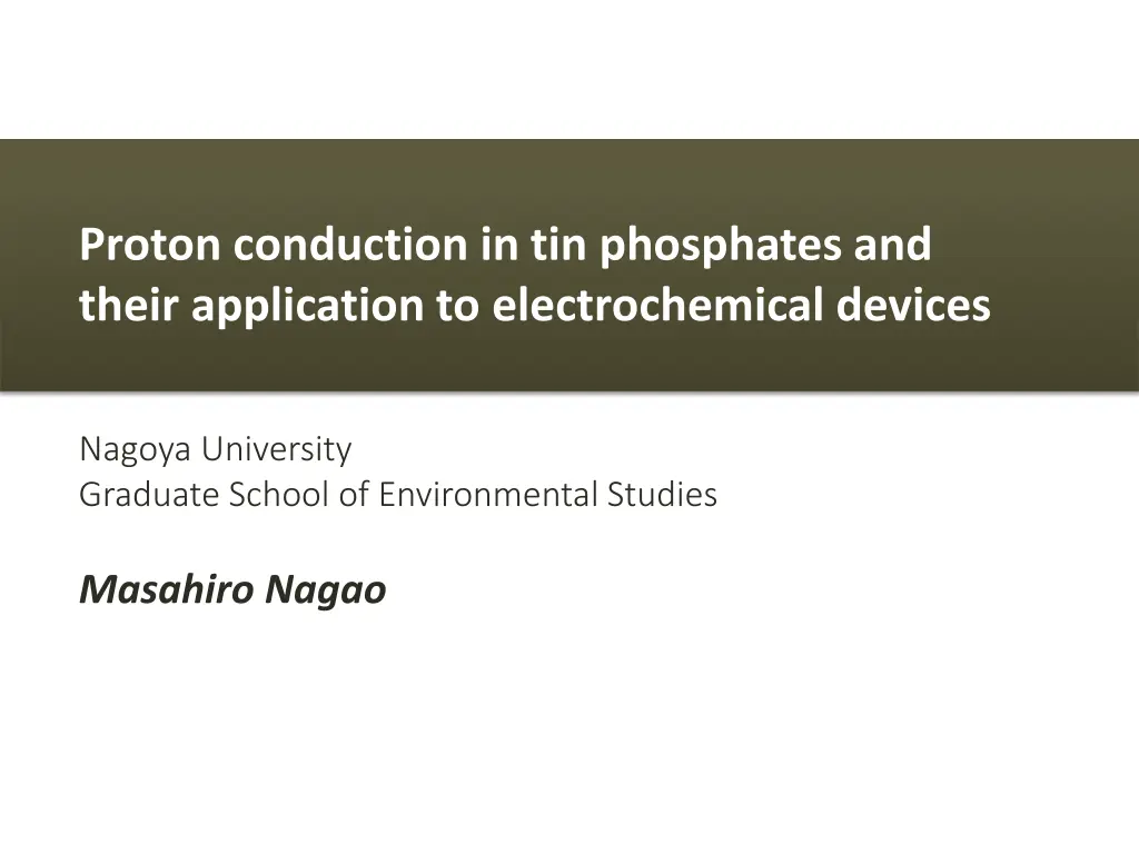 proton conduction in tin phosphates and their