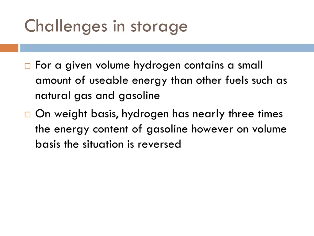 challenges in storage