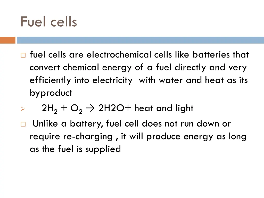 fuel cells