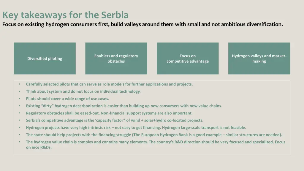 key takeaways for the serbia focus on existing