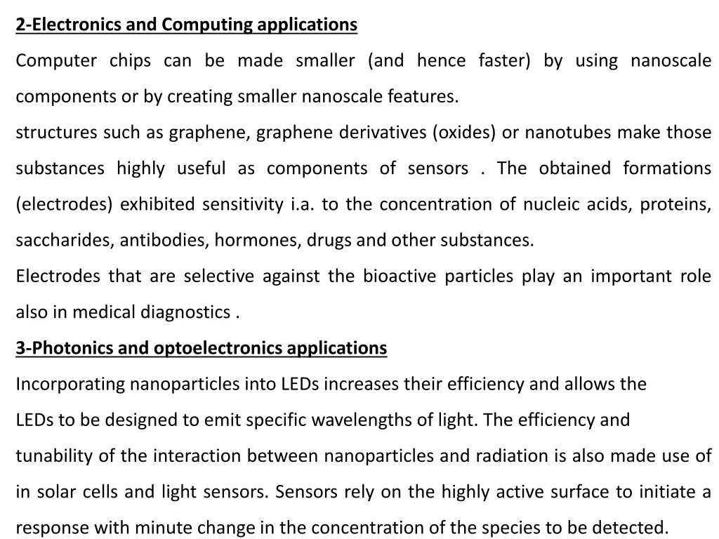 2 electronics and computing applications