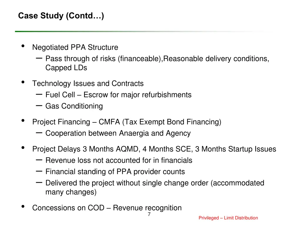 case study contd