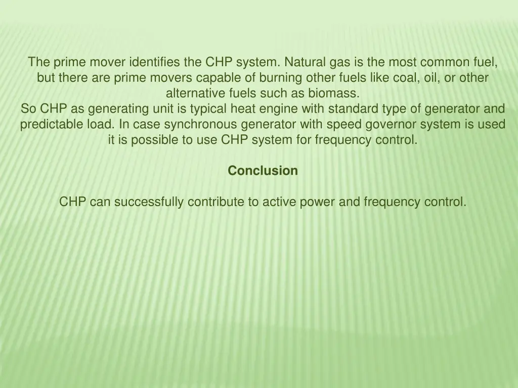 the prime mover identifies the chp system natural