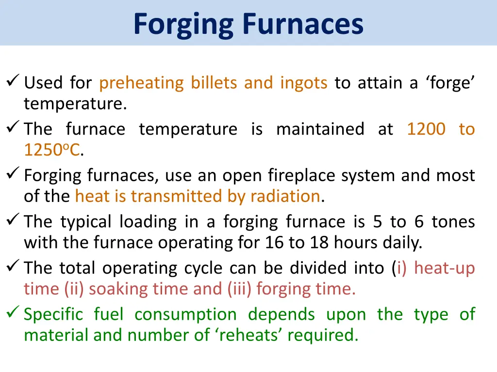 forging furnaces