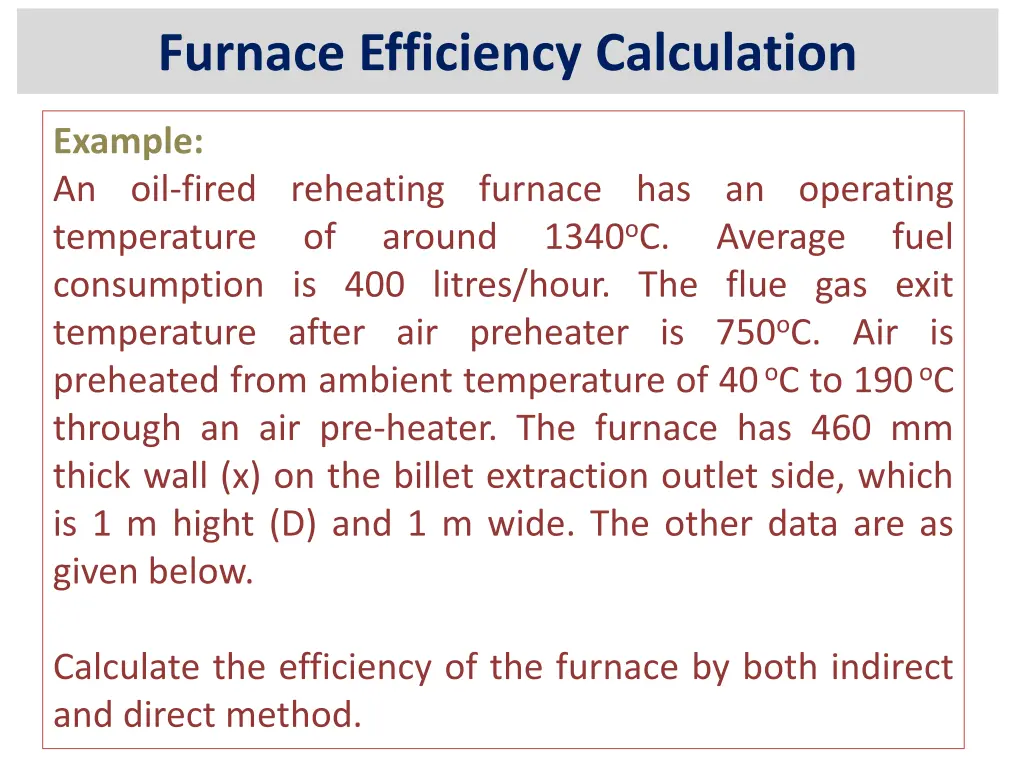 furnace efficiency calculation