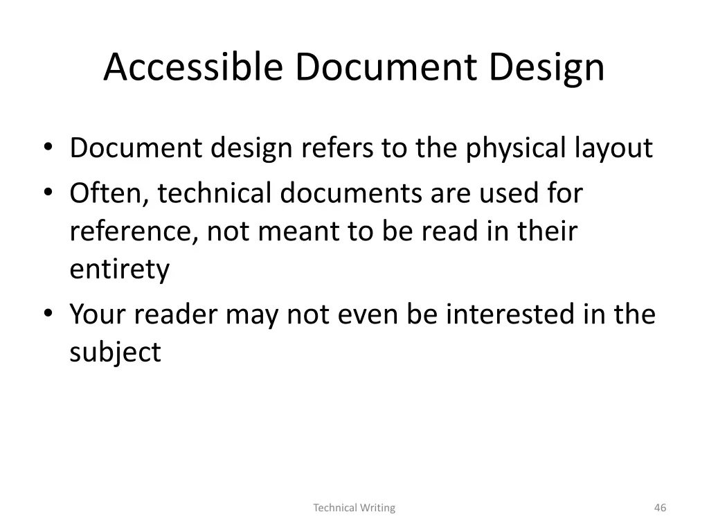 accessible document design