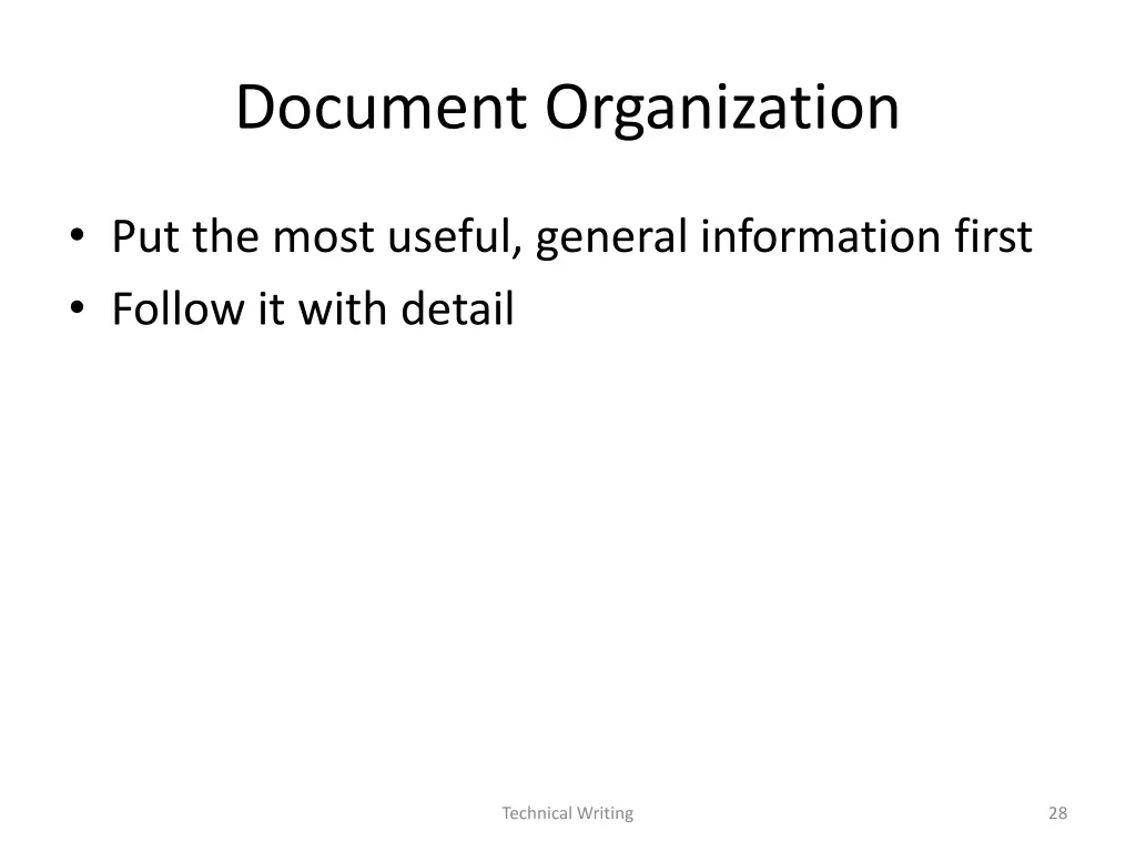 document organization 1