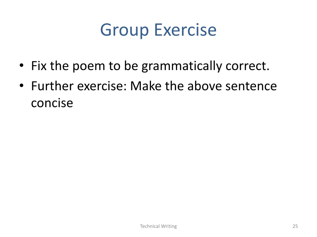 group exercise