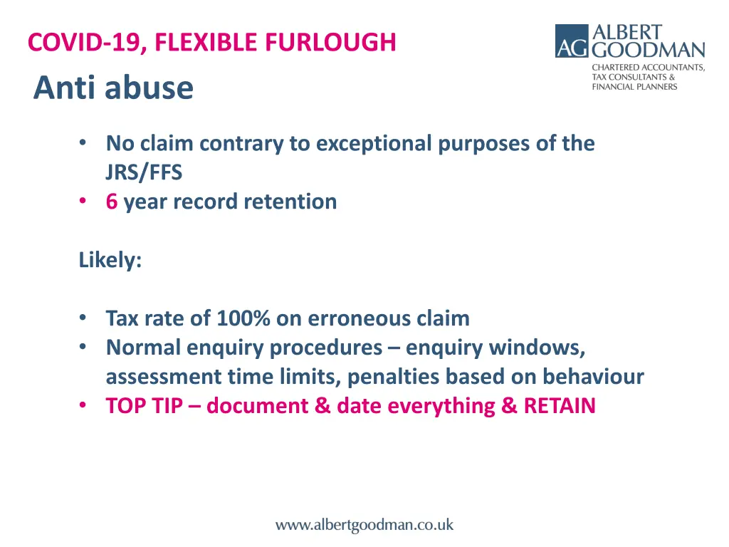 covid 19 flexible furlough anti abuse 1