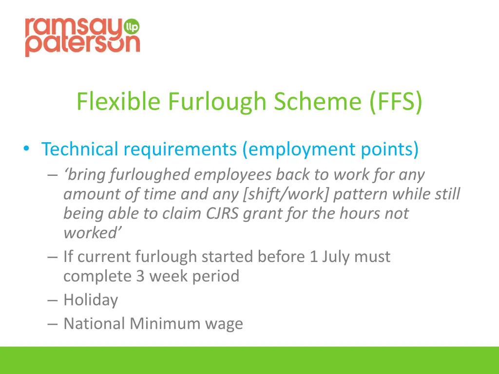 flexible furlough scheme ffs