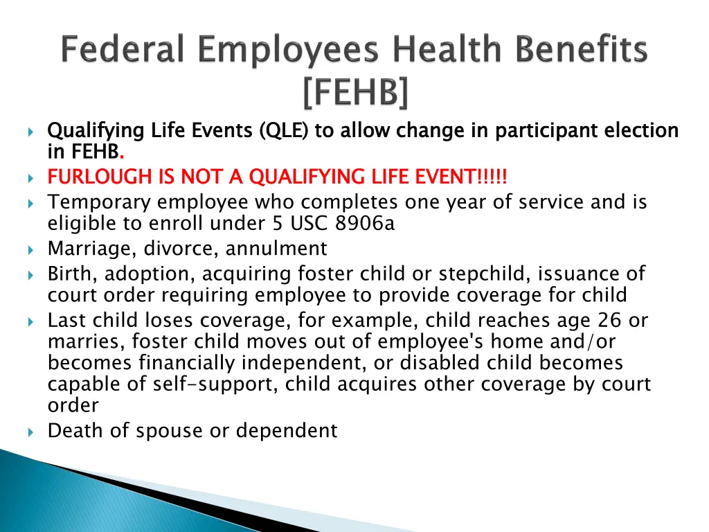 qualifying life events qle to allow change