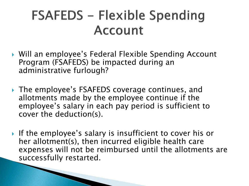 will an employee s federal flexible spending