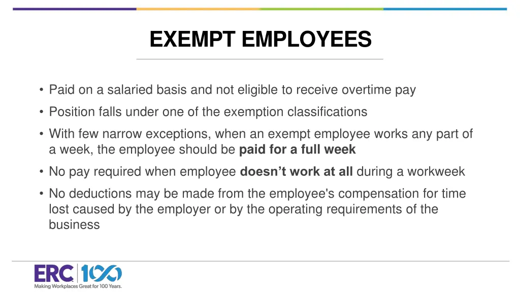 exempt employees