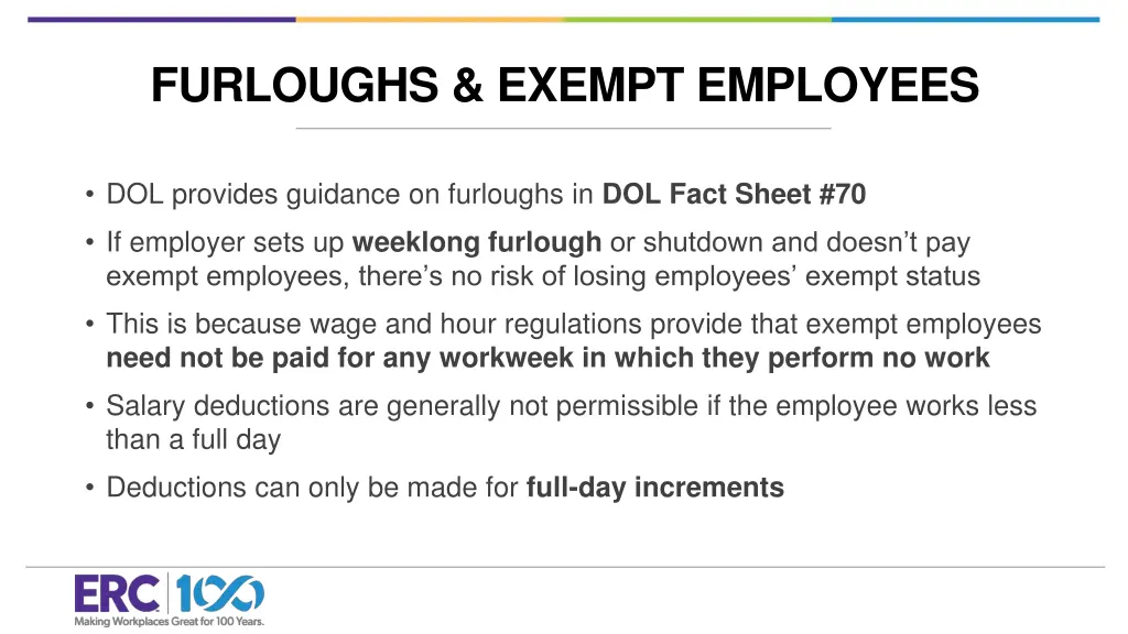 furloughs exempt employees