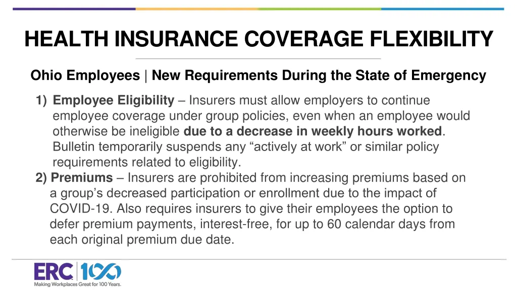 health insurance coverage flexibility