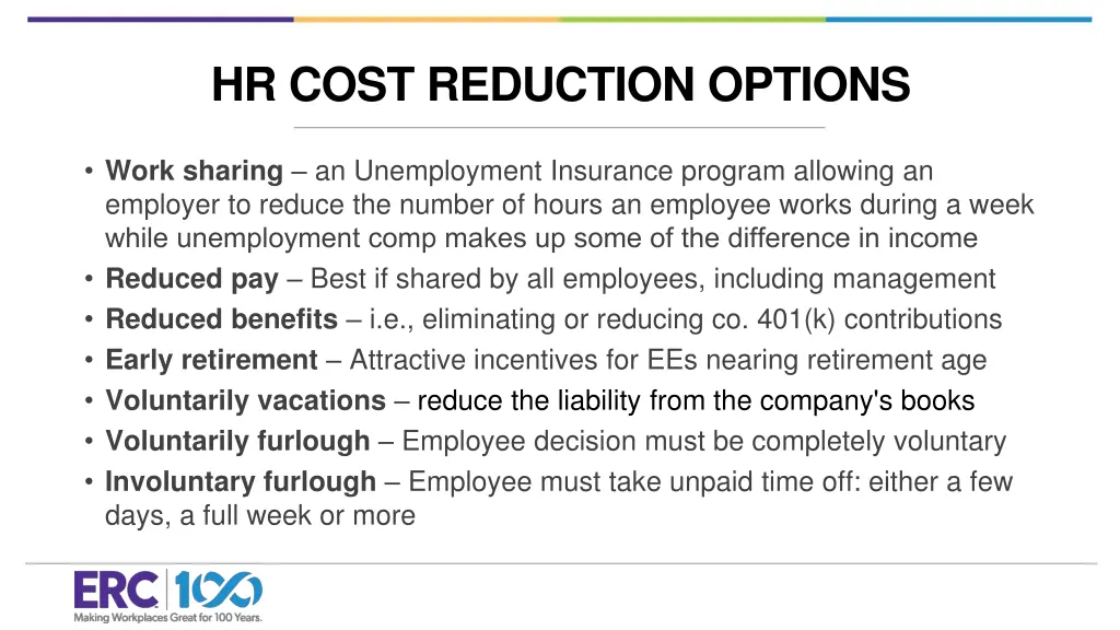 hr cost reduction options