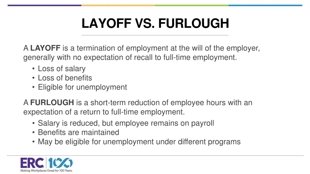 layoff vs furlough