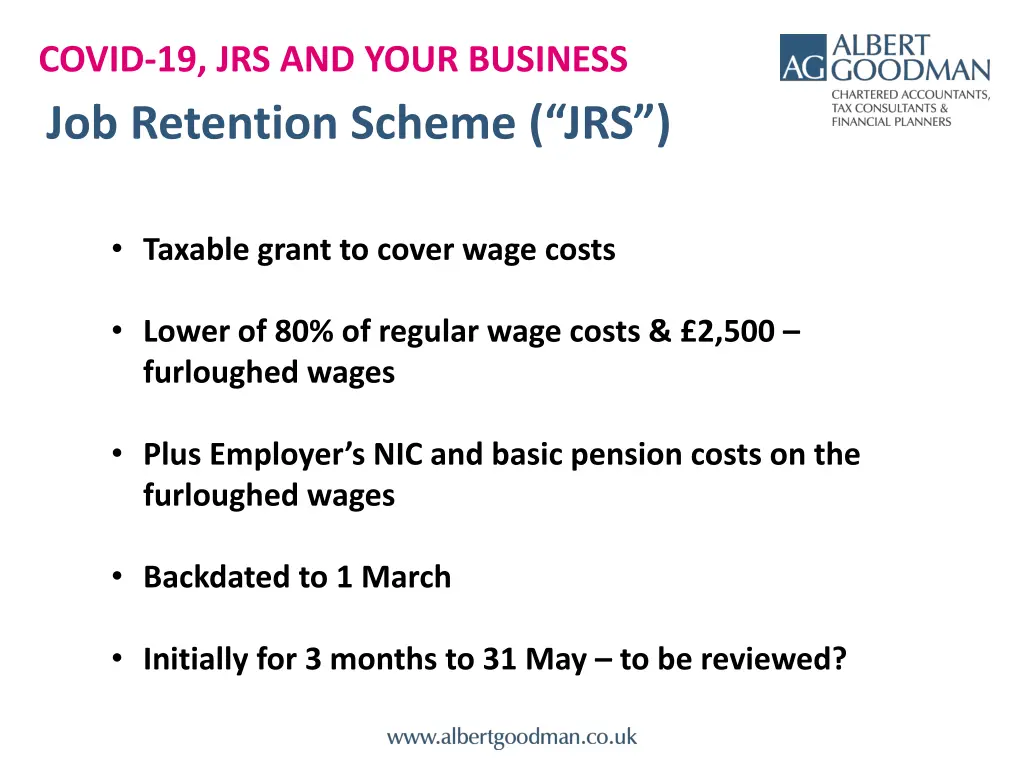 covid 19 jrs and your business job retention