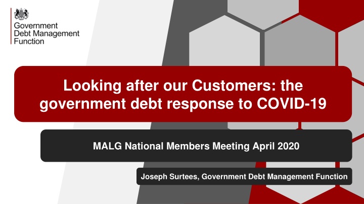 looking after our customers the government debt