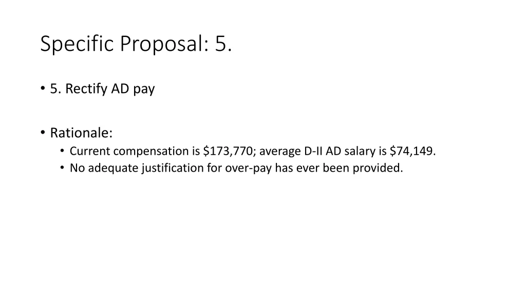 specific proposal 5