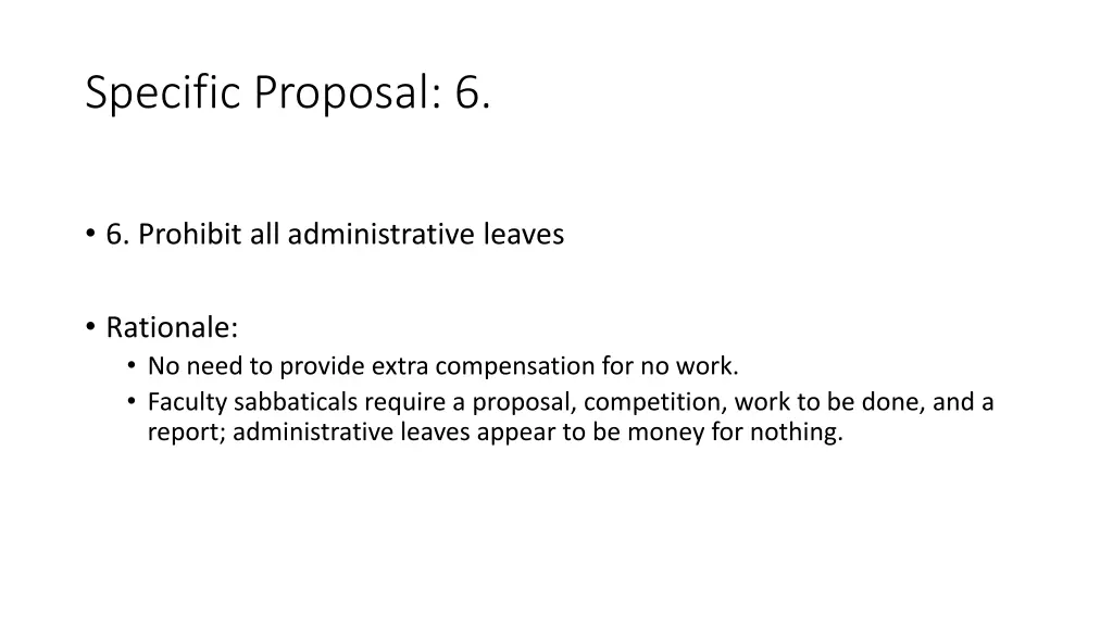 specific proposal 6