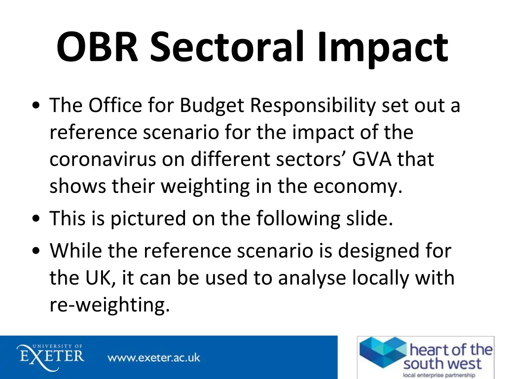 obr sectoral impact