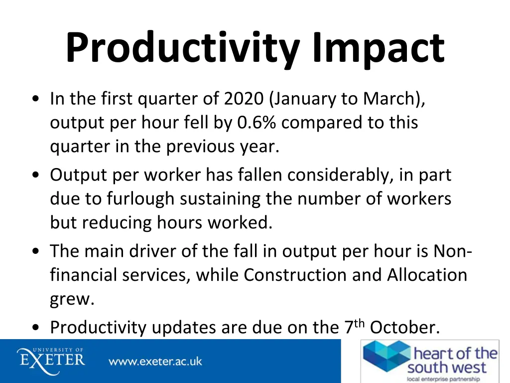 productivity impact