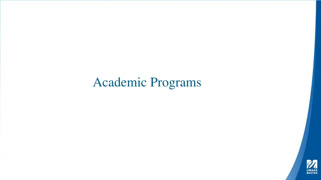 academic programs