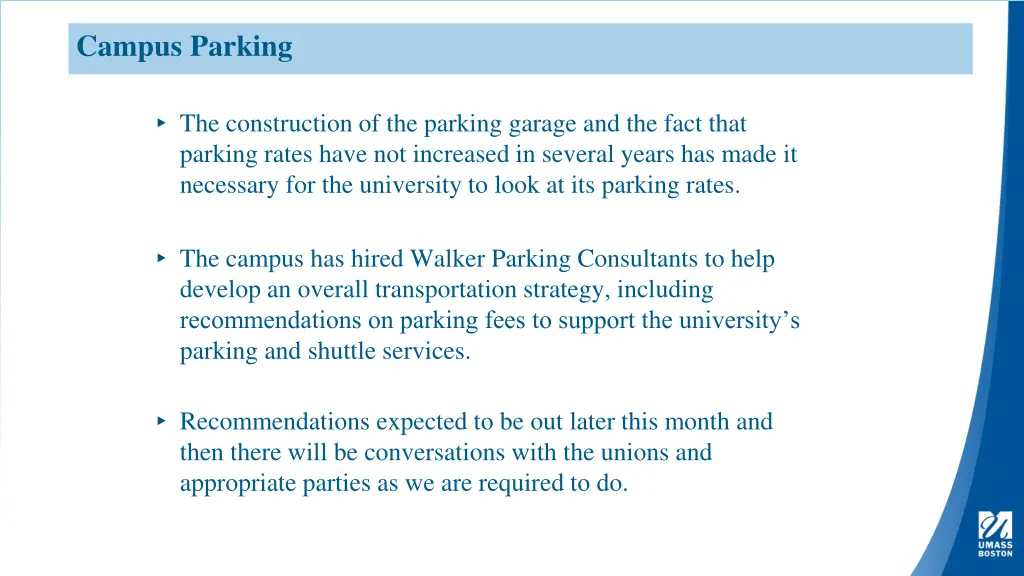 campus parking