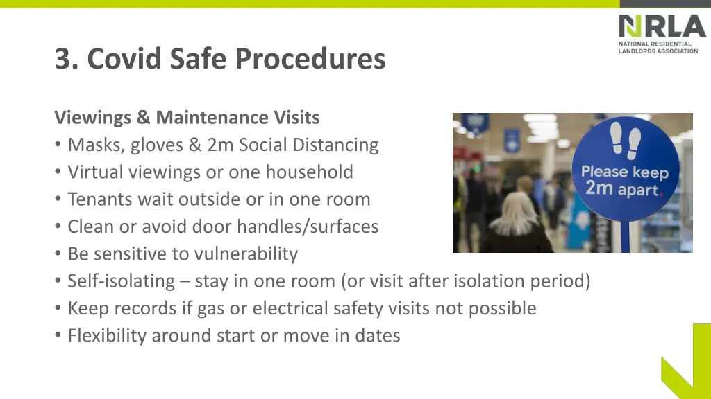 3 covid safe procedures