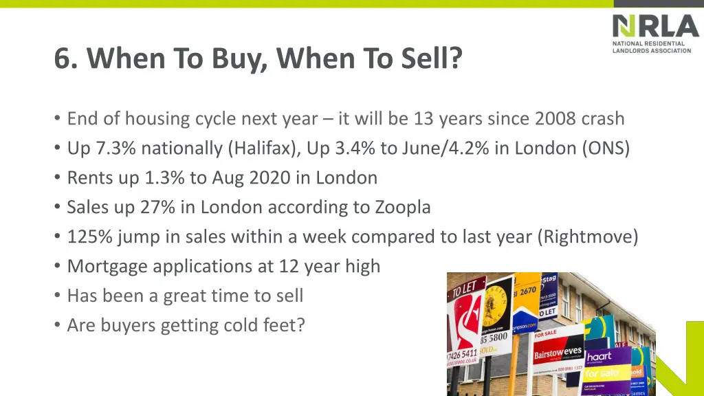 6 when to buy when to sell