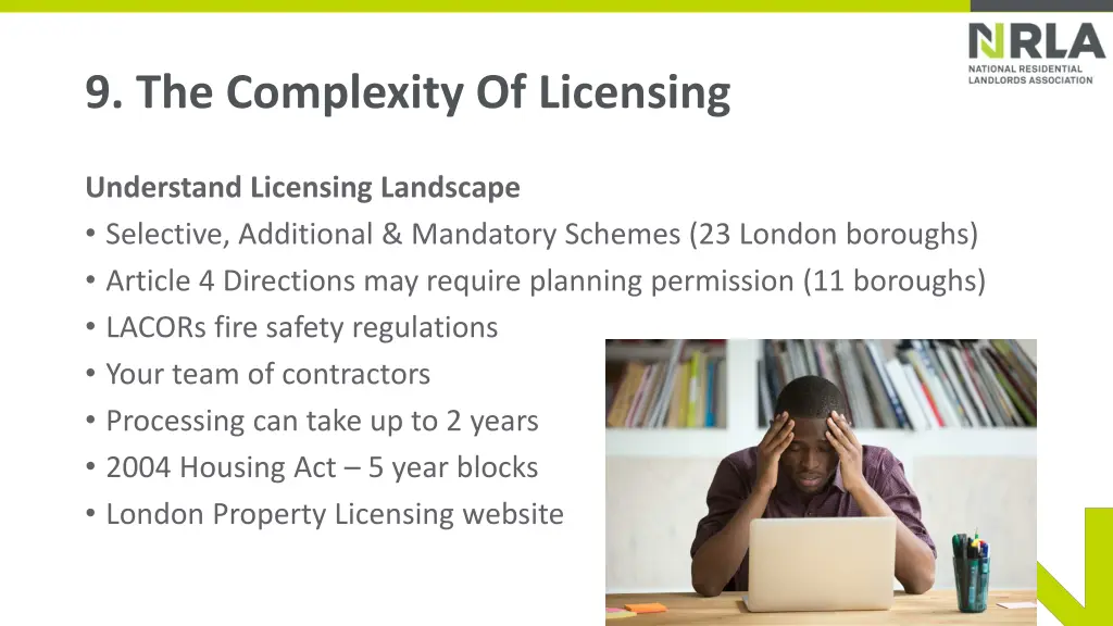 9 the complexity of licensing