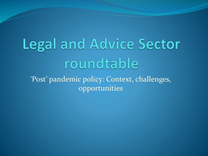 post pandemic policy context challenges